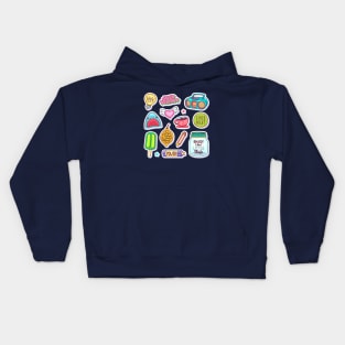 Random Sticker Kids Hoodie